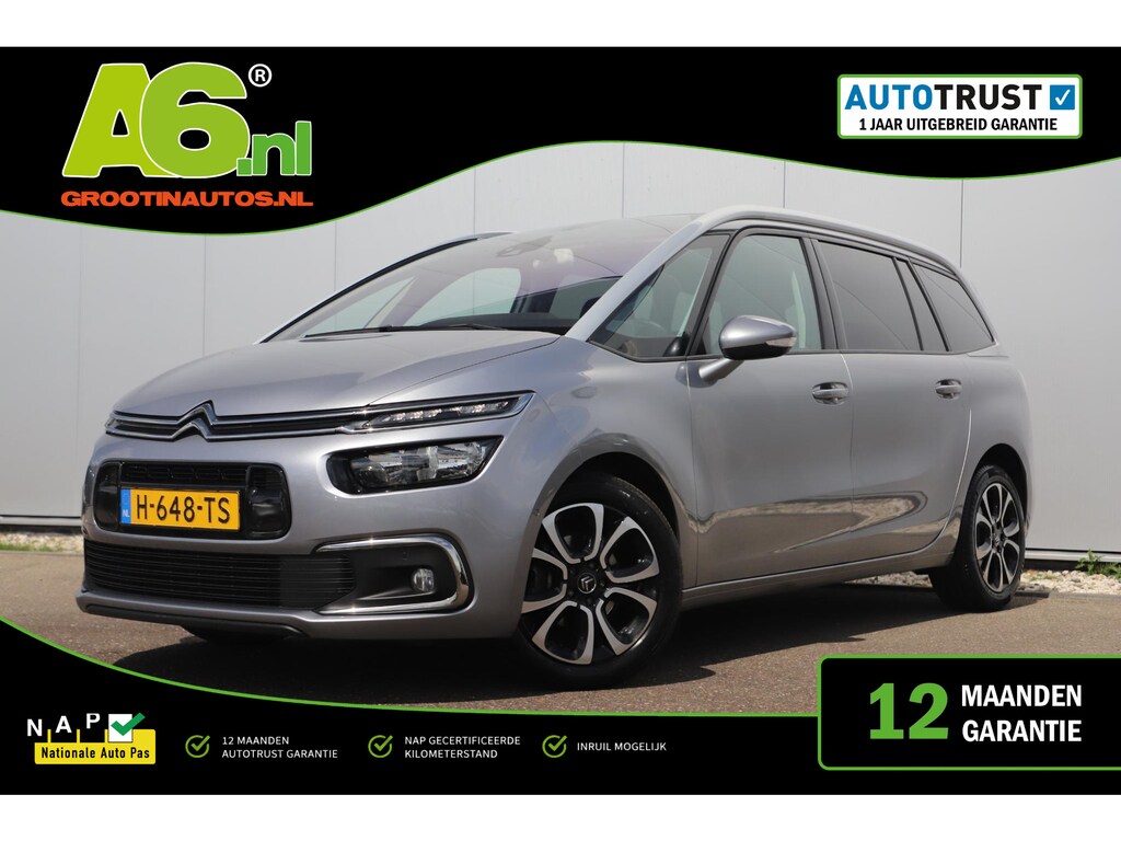 Citroën C4 Grand SpaceTourer 1.2 PureTech Business 7p 7 Persoons Navigatie Achteruitrijcamera Clima Cruise Getint Glas Carplay Android