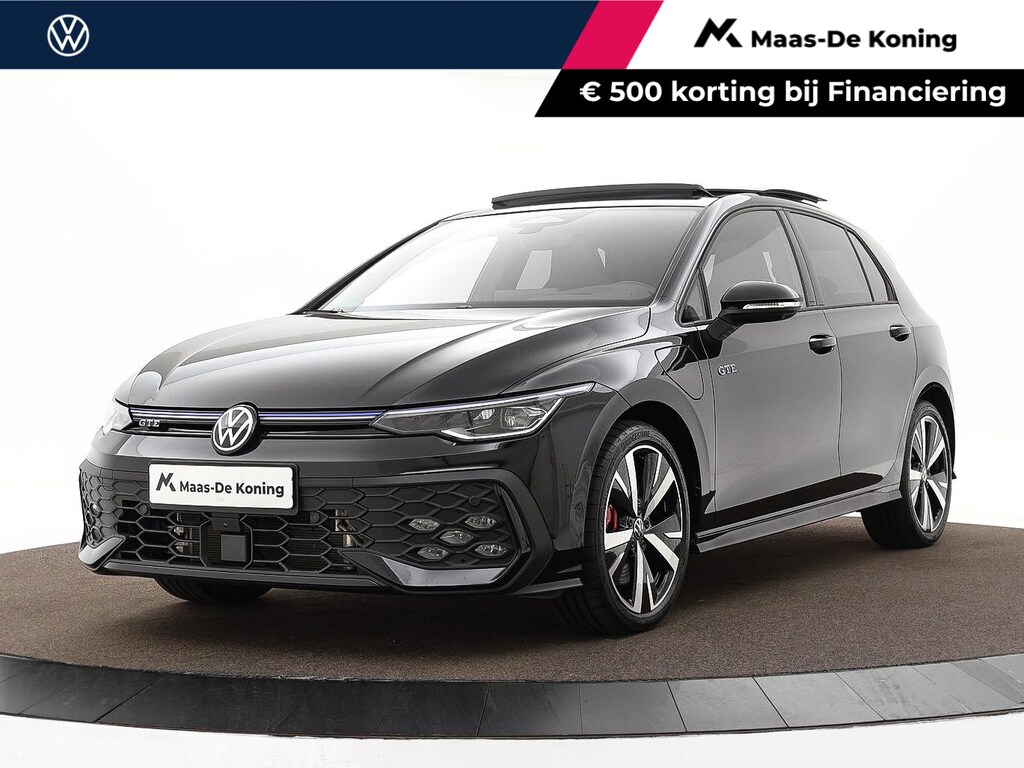Volkswagen Golf 1.5 272pk DSG eHybrid GTE · Panoramadak · Alarm · 360 Camera · Wegklapbare Trekhaak · Apple/Android Car Play · Stoel-& Stuurverwarming · 18'' Inch · Garantie t/m 26-11-2030 of 100.000km