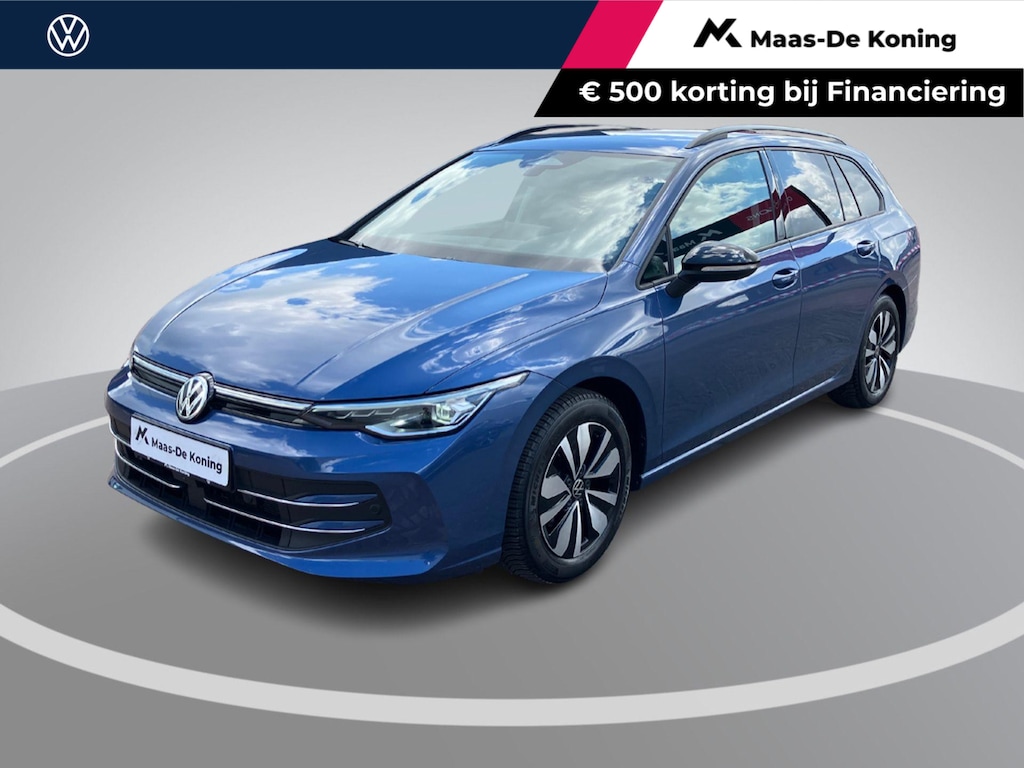 Volkswagen Golf Variant 1.5 eTSI 150PK DSG Goal · Trekhaak · Stoelverwarming · 360° camera + Parkeersensoren · Garantie t/m 28-10-2027 of 100.000KM