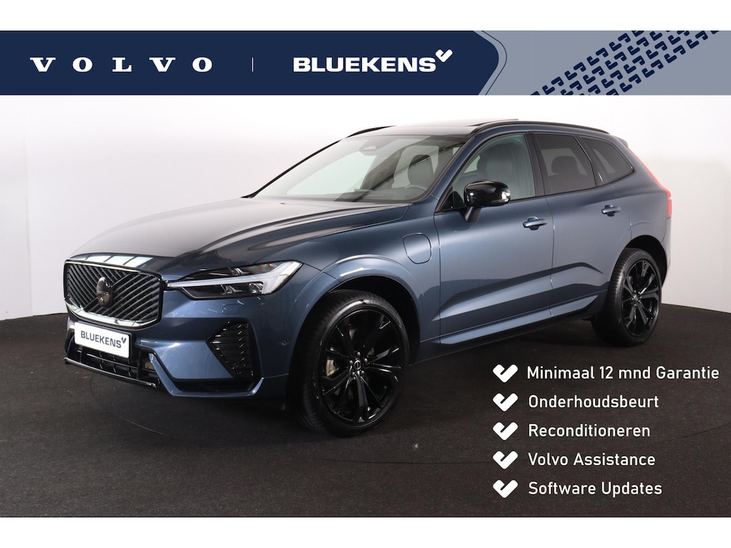 Volvo XC60 T6 Recharge AWD Plus Black Edition - Head-up display - Panorama/schuifdak - 360º camera - Harman/Kardon audio - IntelliSafe Assist & Surround - Adaptieve LED koplampen - Verwarmde voorstoelen, stuur & achterbank - Parkeersensoren voor & achter - Inklapbare trekhaak - Elektr. bedienb. voorstoelen met geheugen - Draadloze tel. lader - Extra getint glas - 21' LMV