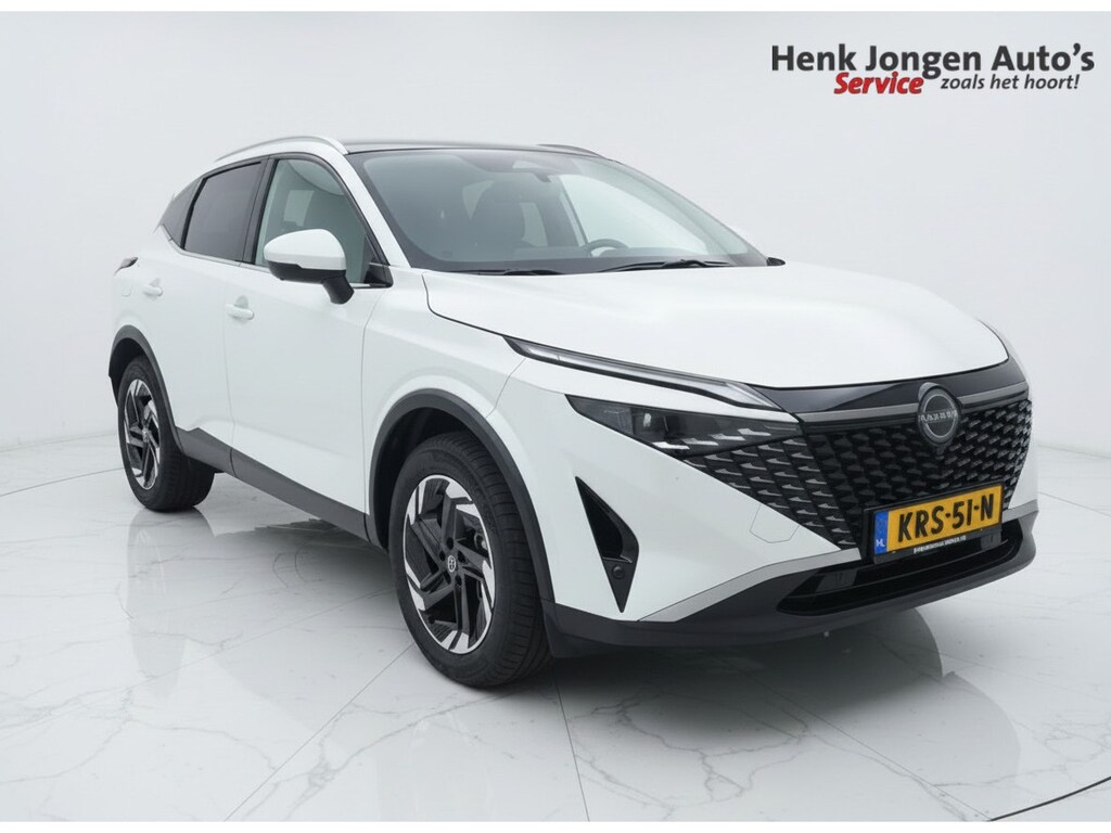 Nissan Qashqai 1.3 MHEV Xtronic N-Connecta uit 2025 Rijklaar + Fabrieksgarantie  Automaat  Panorama-dak Henk Jongen Auto's in Helmond,  al 50 jaar service zoals 't hoort!