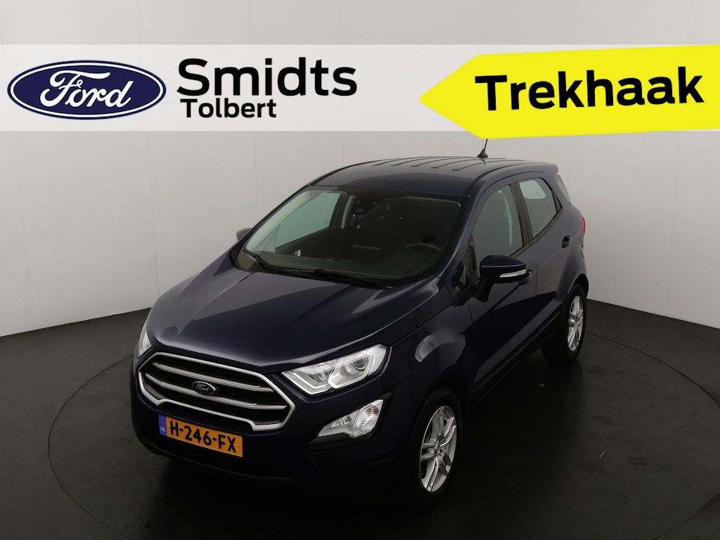 Ford EcoSport EcoBoost 100 pk Connected | Trekhaak | Airco | Cruise | parkeersens. | Apple Carplay | 100% dealer onderhouden