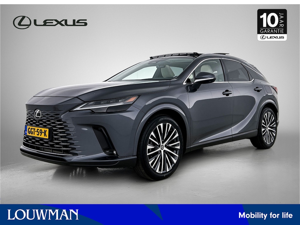 Lexus RX 450h+ Plug-in Hybrid Executive Line | Dealer onderhouden | Panorama schuif kanteldak Lederen bekleding | Memory Seat | Stoelventilatie | Stoel+stuurverwarming | Head-Up | Blind Spot monitor | 360 Camera | Elektrische achterklep