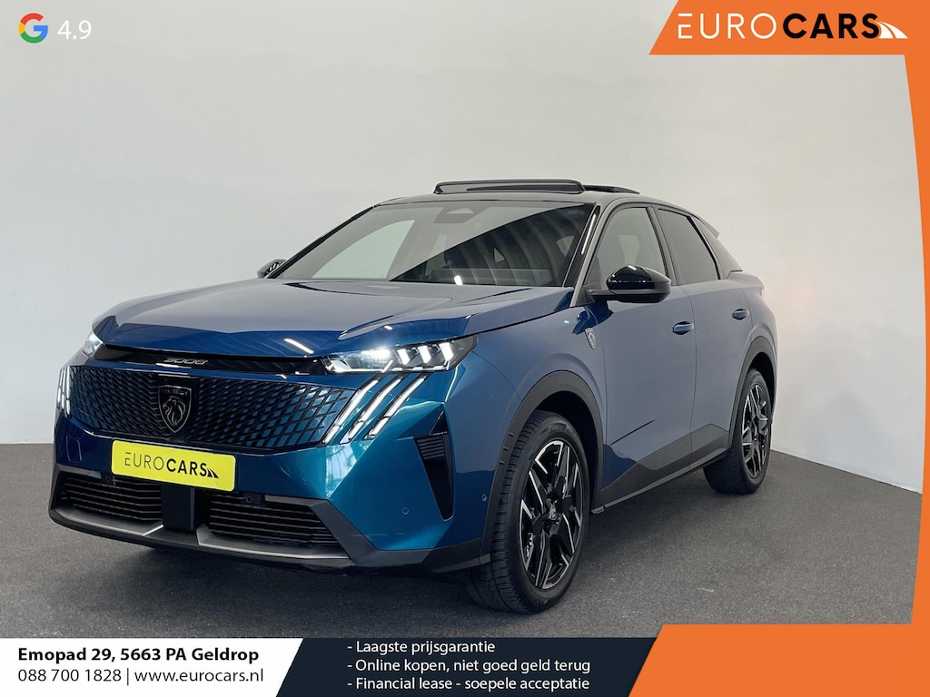 Peugeot 3008 1.2 Hybrid 136 e-DCS Automaat GT Exclusive Panoramadak Nappa leder + elektrische stoelen 360° Camera PDC VA Adaptive Cruise LED Matrix FOCAL Audio