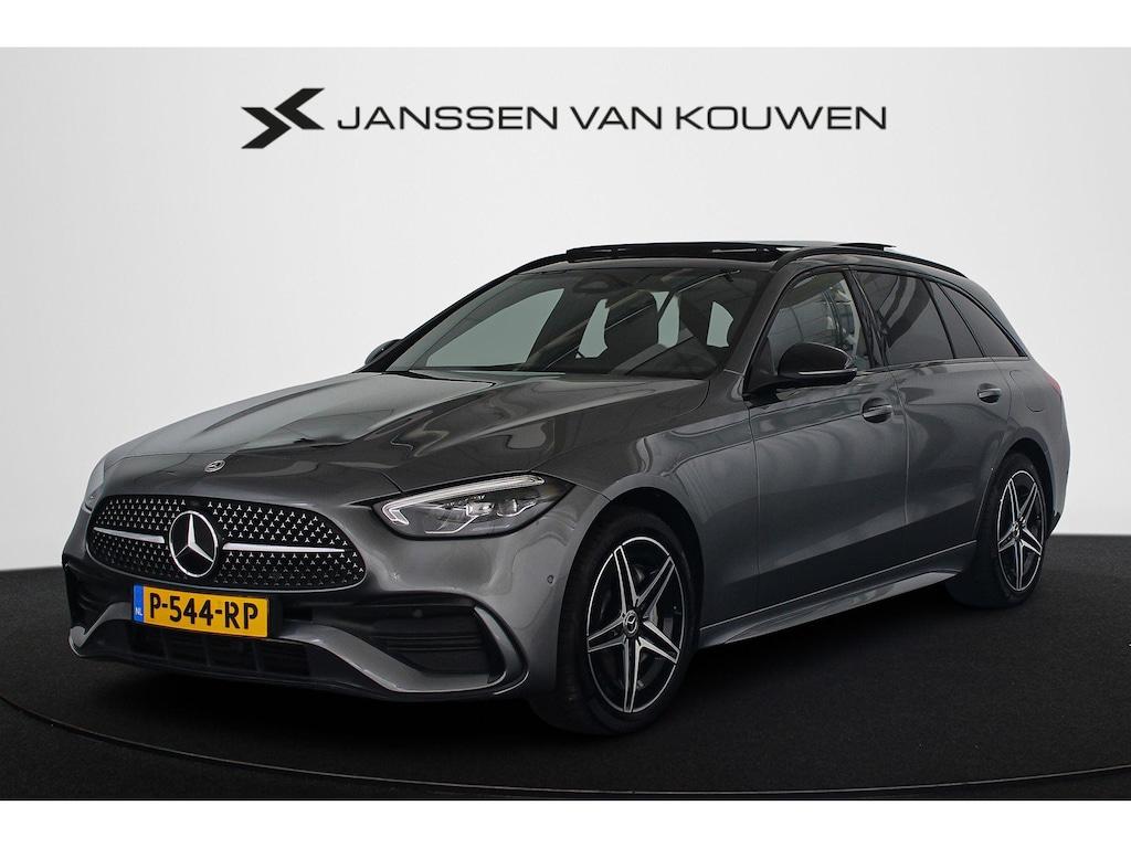 Mercedes-Benz C-klasse Estate 300 e AMG Line Night Pano Sfeerverlichting Stoelverwarming