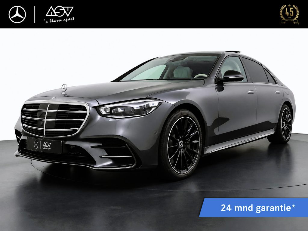 Mercedes-Benz S-klasse 580 e 4MATIC Lang AMG Line | Full Options | Massage stoelen Voor + Achter | Achterasbesturing | Adaptive Cruise Control & Stuurassistent | Burmester 3D Surround System | Stoelverwarming /-verkoeling Voor + Achter | Head-Up Display