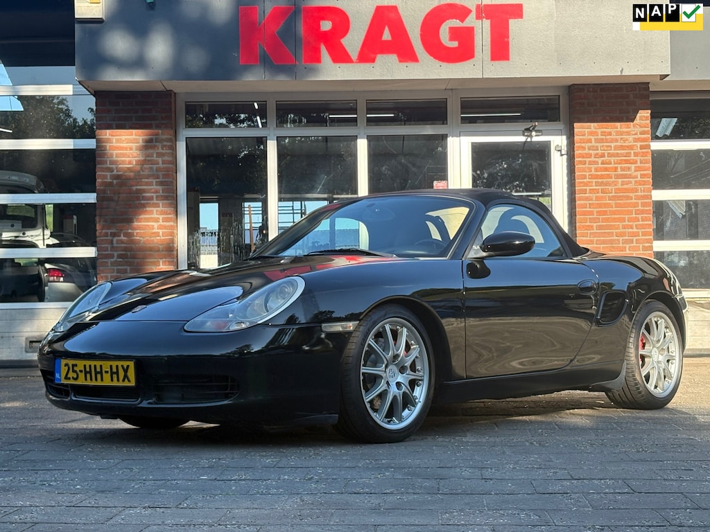 Porsche Boxster S 3.2|cabrio|252PK|NAP|APK 26-06-2026|NIUWE MOTOR|elektrisch dak|airco|cruise|achteruitrijcamera|navi