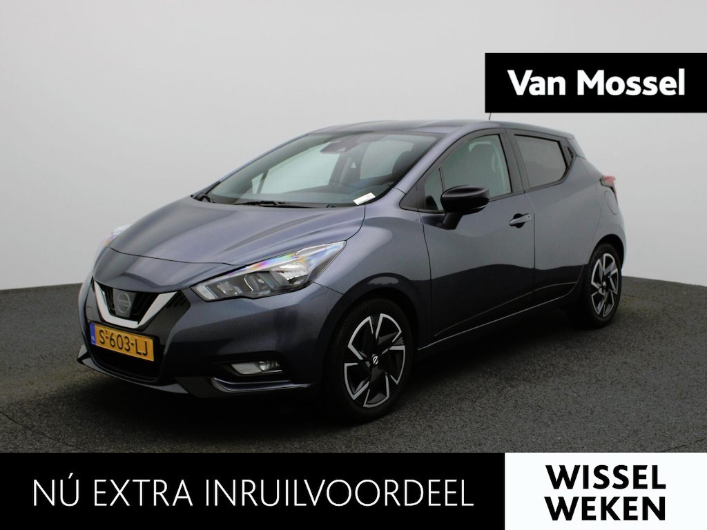 Nissan Micra 1.0 IG-T N-Design | APPLE CARPLAY | ANDROID AUTO | AIRCO | PARKEERSENSOREN ACHTER | NAVIGATIE | CRUISE CONTROL | GETINTE RUITEN ACHTER | LICHTMETALEN VELGEN | LED DAGRIJVERLICHTING |