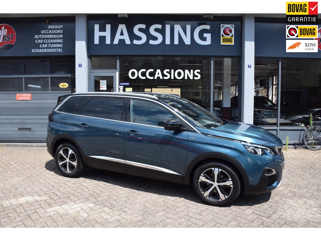Peugeot 5008 1.2 PureTech GT-Line ,Pano-dak, Led, PDC, Rondom camera, Drive-Mode, Lederen sport stoelen met memory. Cruise.contr.