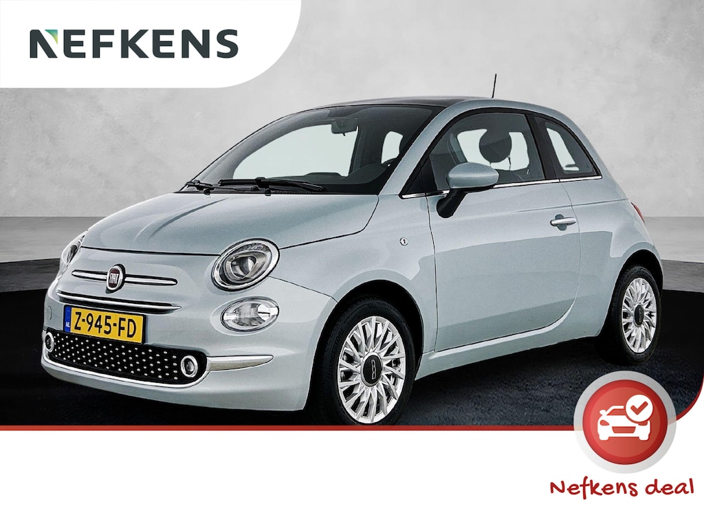 Fiat 500 1.0 Hybrid Dolcevita Finale 69 PK | 1e eigenaar | Panoramadak | Apple carplay | Android auto | Airco | Parkeersensoren | Lichtmetalen velgen | DAB |