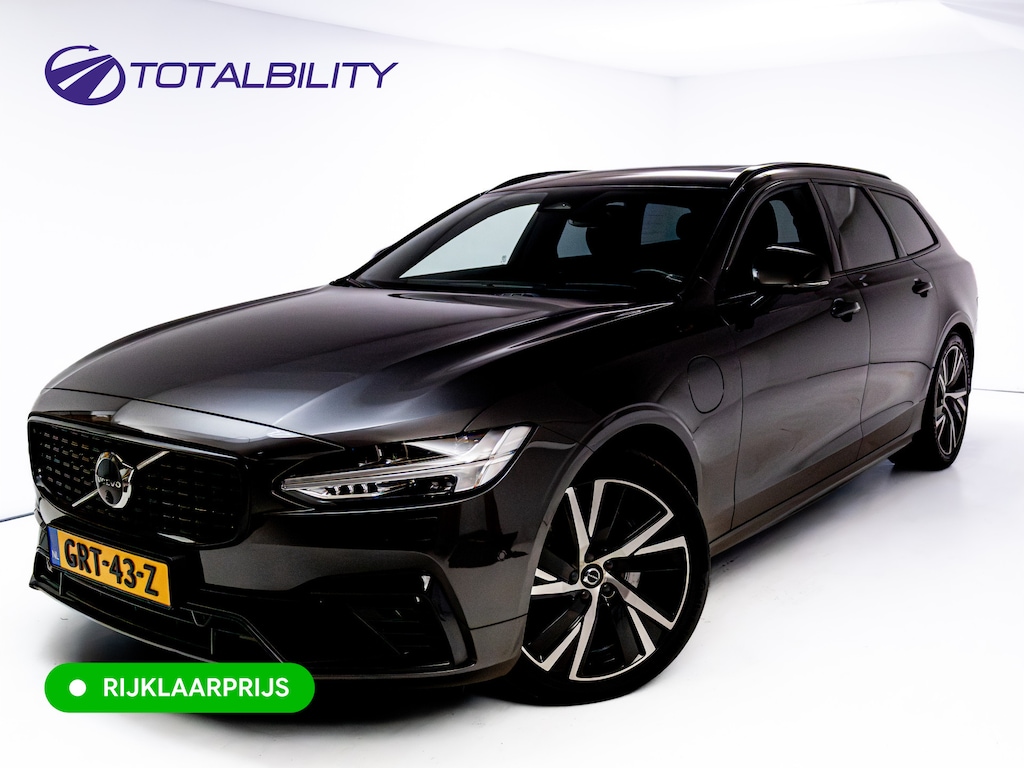 Volvo V90 2.0 T6 AWD R-Design | Pano | Trekhaak | Headup | Harman Kardon | Pilot assist | Stoel- & Stuurverwarming | 19"LMV, Extra getint glas, 1/2 leer/alcantara, PDC + Camera, Apple Carplay, Elec. achterklep