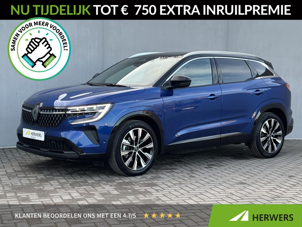 Renault Austral E-Tech full hybrid 200 techno / Fabrieksgarantie tot 03-2028 / Panoramadak / Adaptief Cruise Control / 360° Camera / Apple Carplay & Android Auto / Dodehoek Detectie / Climate Control / 19"LM wielen /