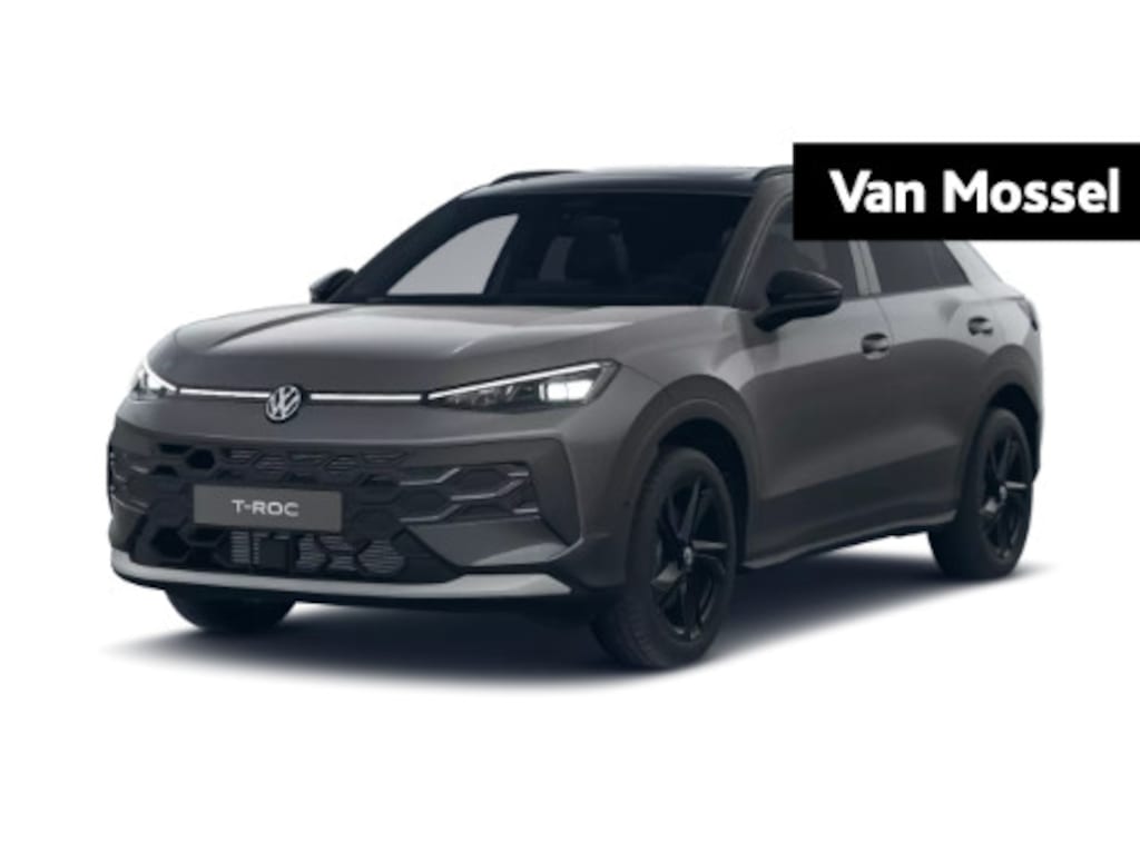Volkswagen T-Roc 1.5 eTsi Style First Edition 116 PK Automaat | Panoramaschuif-kanteldak | Black style | Navigatie | Apple Carplay draadloos | Android Auto draadloos | IQ Lights | Camera | Ruiten getint | 18" Lichtmetalen velgen | Climate control | Adaptive cruise control | Achterklep elektrisch |