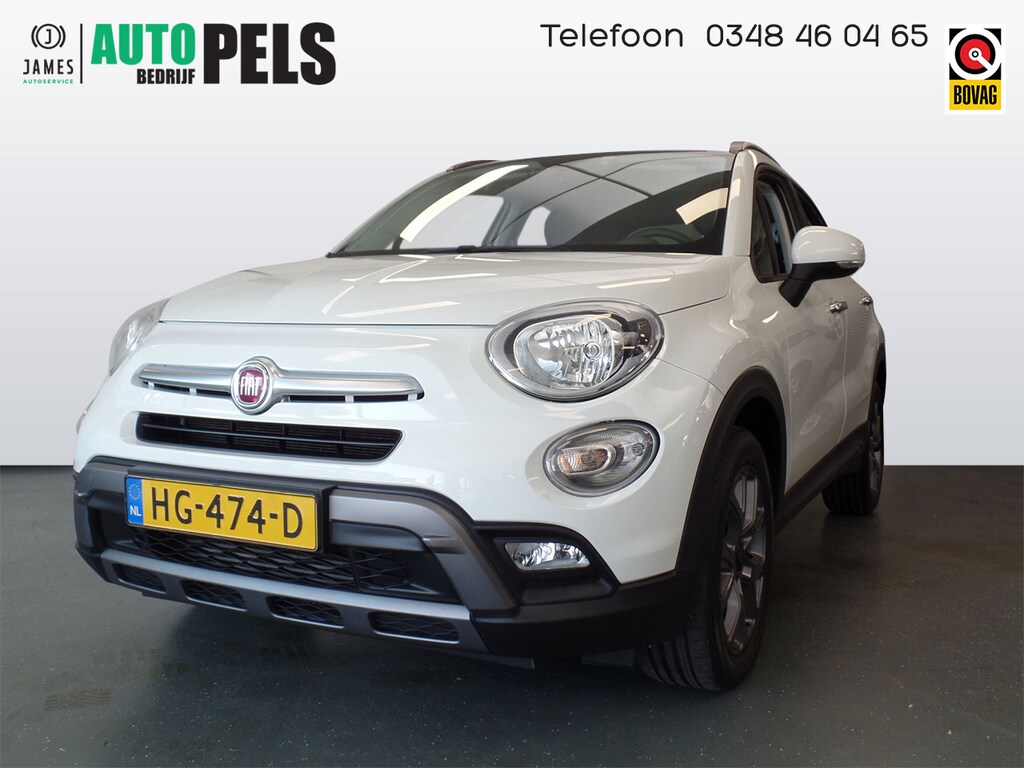 Fiat 500X Cross 1.4 Turbo MultiAir Cross 140pk!!, Navigatie, Clima controle, Cruise controle, Elek ramen V/A, Deels leder, Pdc achter, Lm velgen 17'', Trekhaak, Nederlandse auto!! 3 maanden garantie op motor en versnellingsbak.