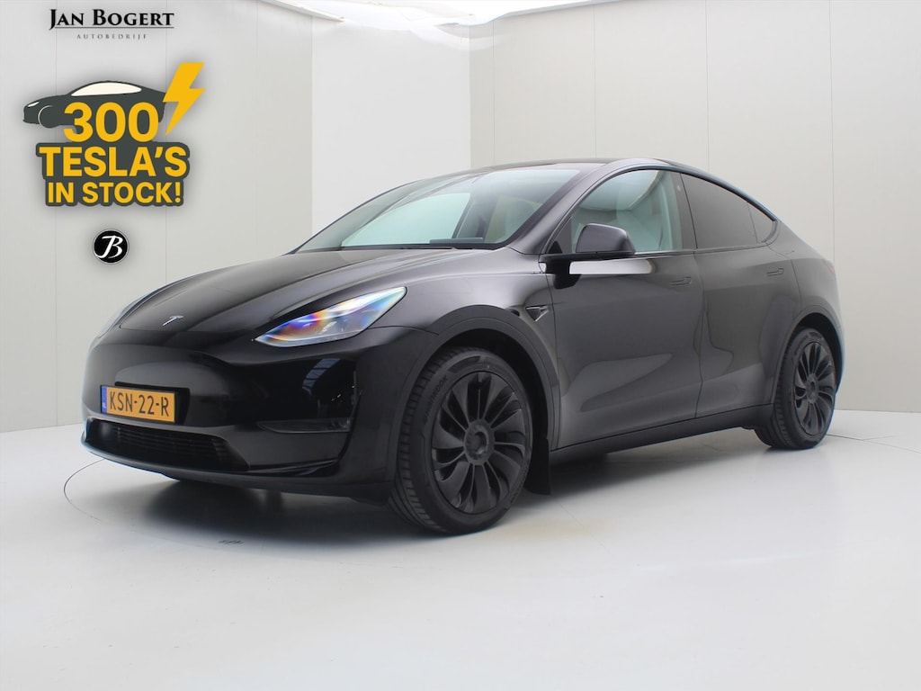 Tesla Model Y Long Range AWD 75kWh 351pk AMD RYZEN 92.4% SoH [ FSD+WIT LEDER+19 INCH+PREMIUM AUDIO ]