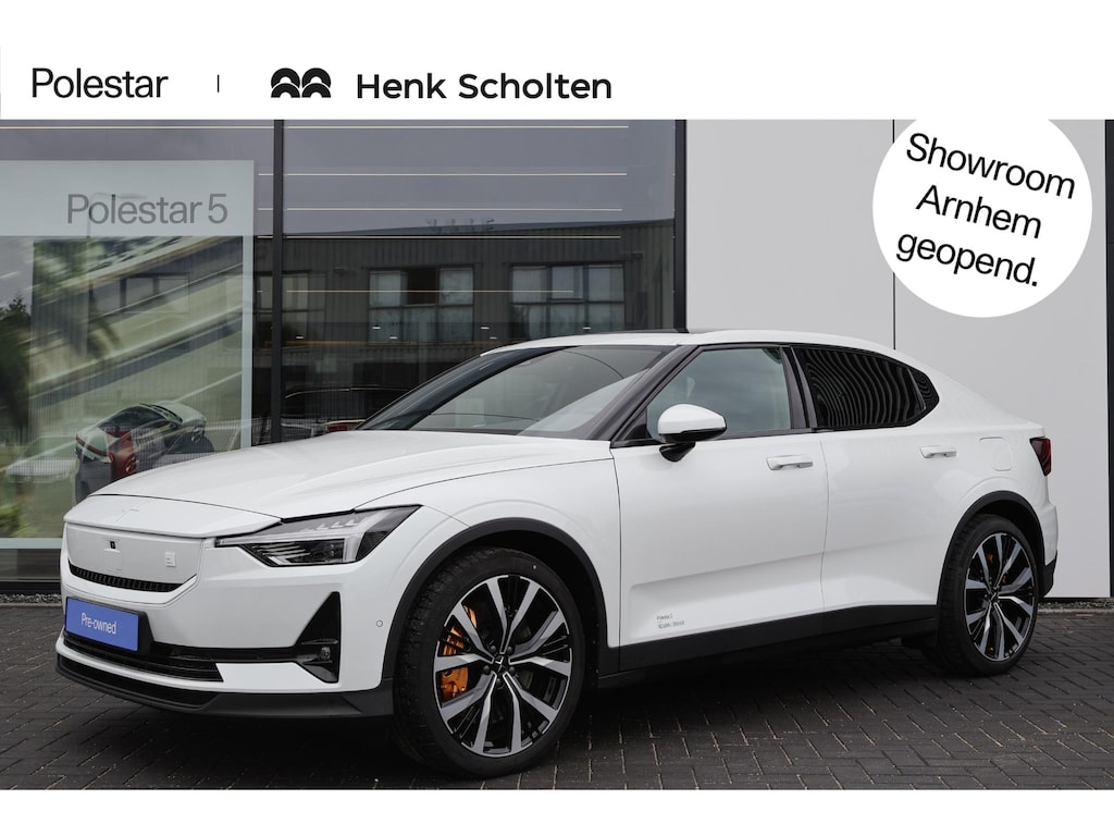 Polestar 2 Long Range Dual Motor Performance Prime 82 kWh Bowers & Wilkins Sound | Nappa Lederen Bekleding | Panoramadak | Elektrisch verstelbare voorstoelen | Polestar Digital Key | 360 Graden Camera | BLIS | Pilot Assist |
