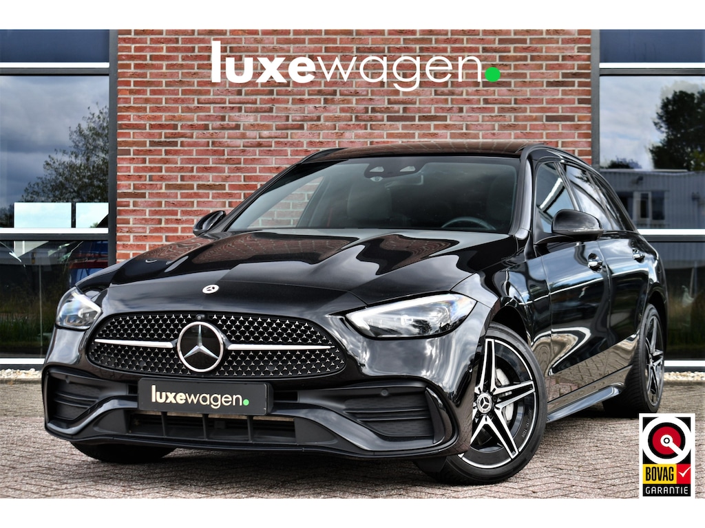 Mercedes-Benz C-klasse Estate 300 e AMG Line Pano Distr HUD 360 Massage+Ventilatie Burm