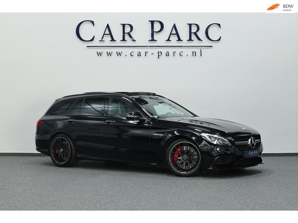 Mercedes-Benz C-klasse Estate AMG 63 S 510+PK LED/SFEER/HUD/PANO/LEDER+S.VERWARMING+MEMORY/19" LMV/360 CAM/ACC/12 MDN GARANTIE!
