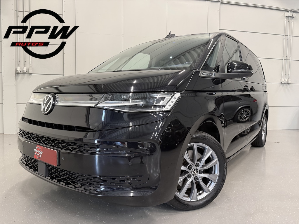 Volkswagen Multivan 1.4 eHybrid Energetic 6p. PANO/TREKHAAK/MASSAGE/LEER-ALCANTARA/MEMORY/SOH 94,7%/18"/IQ-LIGHT/CAMERA/HARMAN-KARDON/SFEER/ACC/KEYLESS/STOEL+STUURVERW/EL.A.KLEP/DEEP-BLACK METALLIC