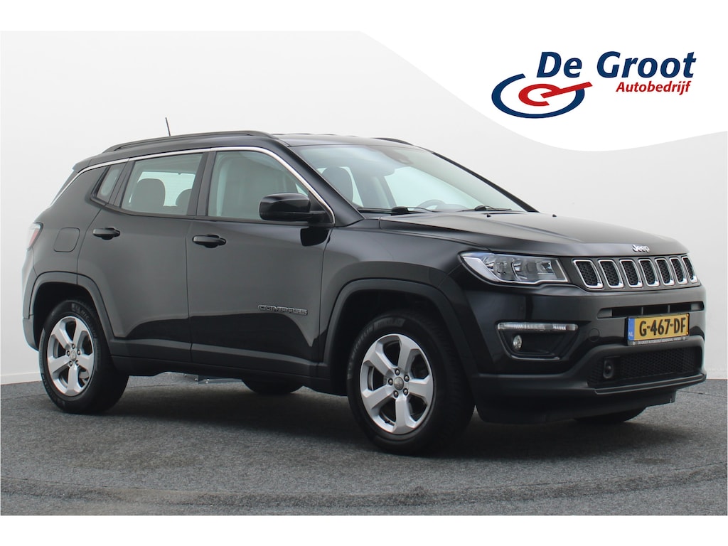 Jeep Compass 1.4 MultiAir Longitude Leder/Stof, Apple Carplay, Camera, Cruise, Climate, DAB, PDC, 17''