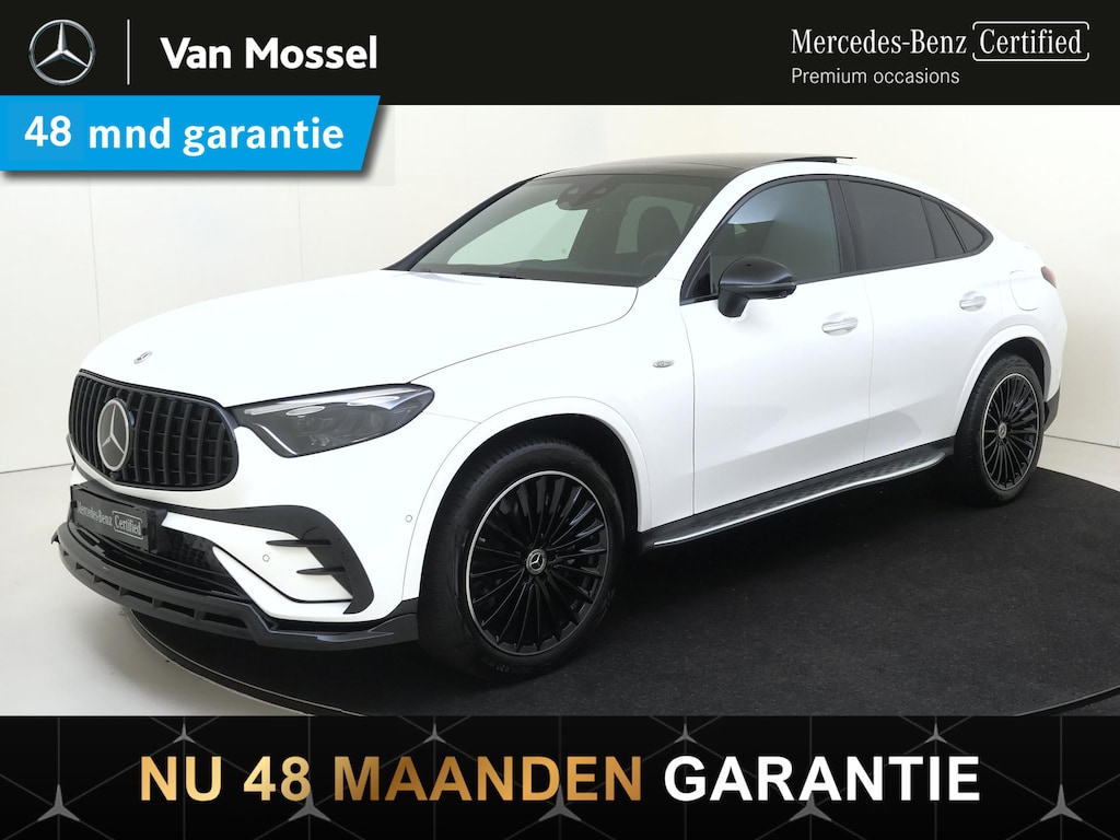 Mercedes-Benz GLC Coupe 400e 4MATIC AMG Line / Premium Plus/ 43 AMG Uitgevoerd/ AIRMATIC/ Achterasbesturing/ Burmester/ Winter Pack/ Rijassistentiepakket/ El. Trekhaak/ Zéér compleet!