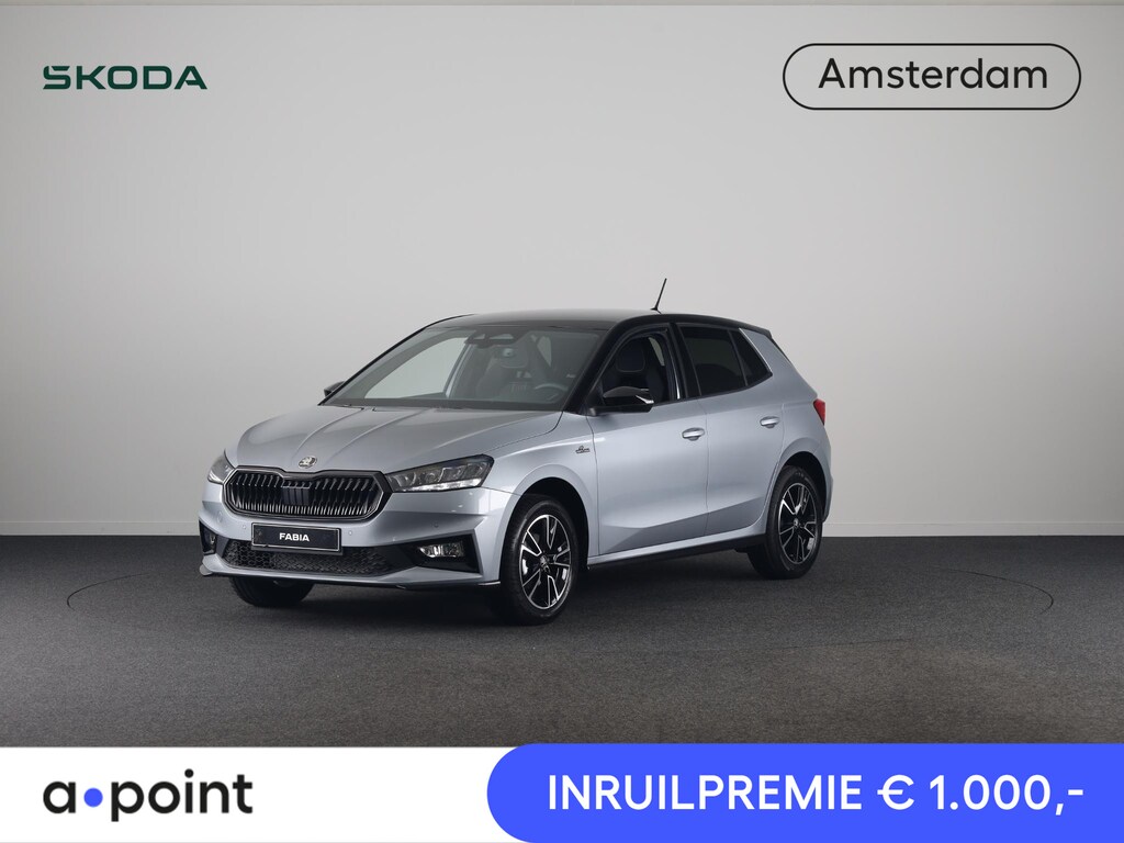 Skoda Fabia 1.0 TSI Monte Carlo | Smokey Diamond Metallic | Hill start Assist | Verwarmbare Voorstoelen | Draadloze Carplay