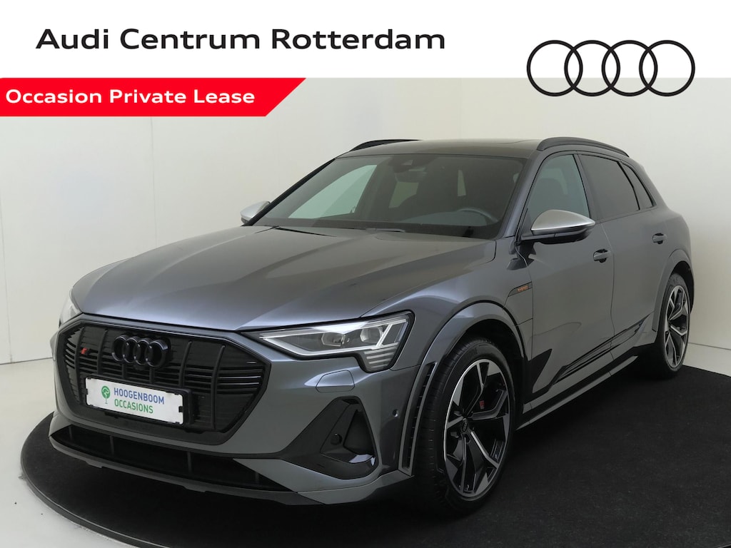 Audi E-tron S quattro 95 kWh | SoH 98% | Panoramadak | Luchtvering | 360 camera | Lederenstoelen ‘Valcona’ |  Optiek zwart Plus | Keyless | Adaptieve cruise control | Sfeerverlichting | Dodehoekdetectie |