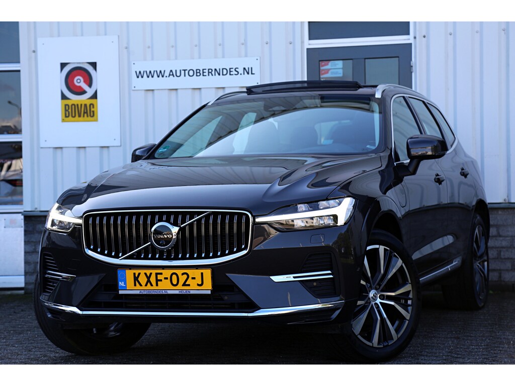 Volvo XC60 2.0 T6 Plug-in hybrid Long Range AWD Inscription*Perfect Volvo Onderh.*ACC/Pilot ass./Elek. Trekhaak/Sport Leder/Stoelverw./Stuurverw./Pano/H&K/360/DAB/Keyless Entry+Go/Apple Carplay-Android/20 inch LM*