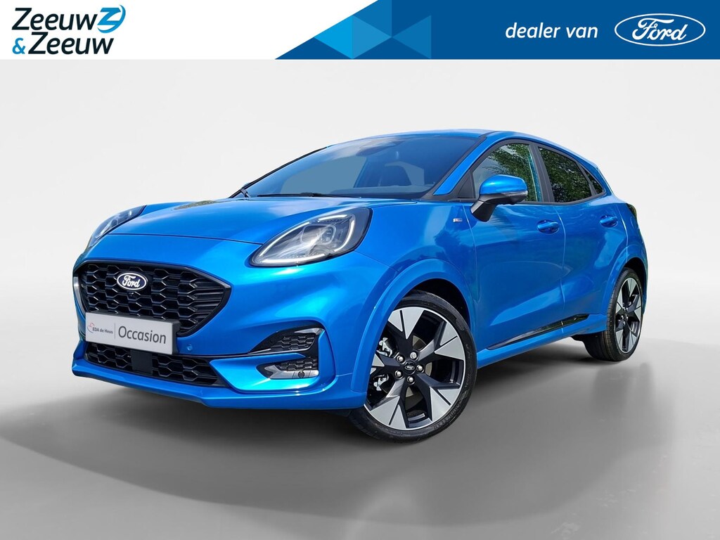 Ford Puma 1.0 EcoBoost Hybrid ST-Line X | !gratis automaat! | Winterpack | Driver assistancepack | 19" Lichtmetaal | 360Camera | Adaptive Cruisecontrol | B&O Audio | El. Achterklep | Dodehoekdetectie | Nieuw te bestellen! |