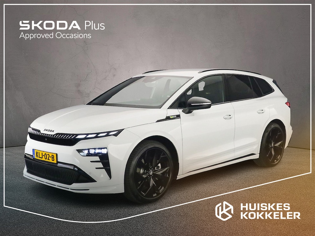 Skoda Enyaq 85X RS 340pk Automaat Trekhaak, Adaptive cruise control, LED matrix koplampen, Achteruitrijcamera, Elektrische achterklep, Navigatie, Stuurwiel verwarmd