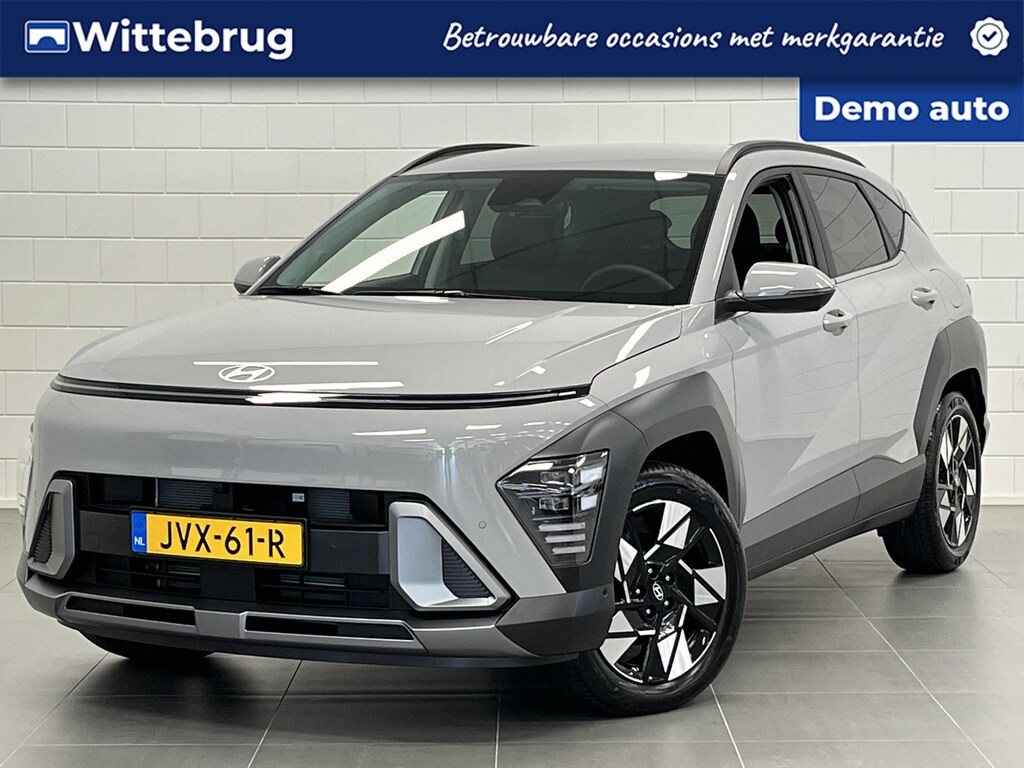 Hyundai Kona 1.6 GDI HEV Premium LEDER | FULL LED | STOELVERWARMING EN -KOELING | DEMOVOORDEEL!
