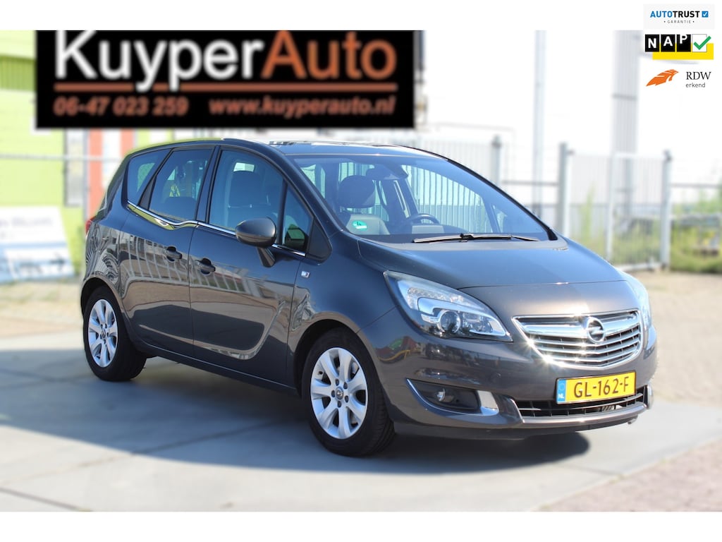 Opel Meriva 1.4 Turbo Cosmo automaat dealer onderhouden trekhaak leder full opt