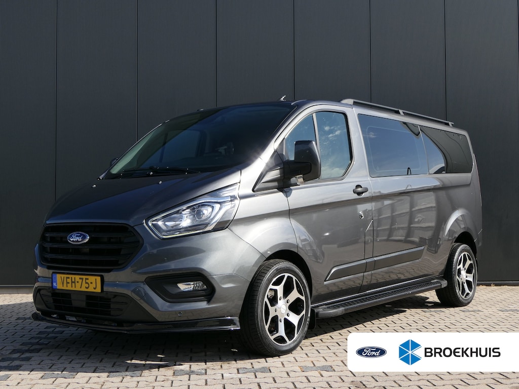 Ford Transit Custom 320 2.0 TDCI L2H1 Trend Sport DC Automaat | Dubbele Cabine | 5-Persoons | Navigatie | Trekhaak | Stoelverwarming | CarPlay/Android Auto | Lichtmetalen Velgen