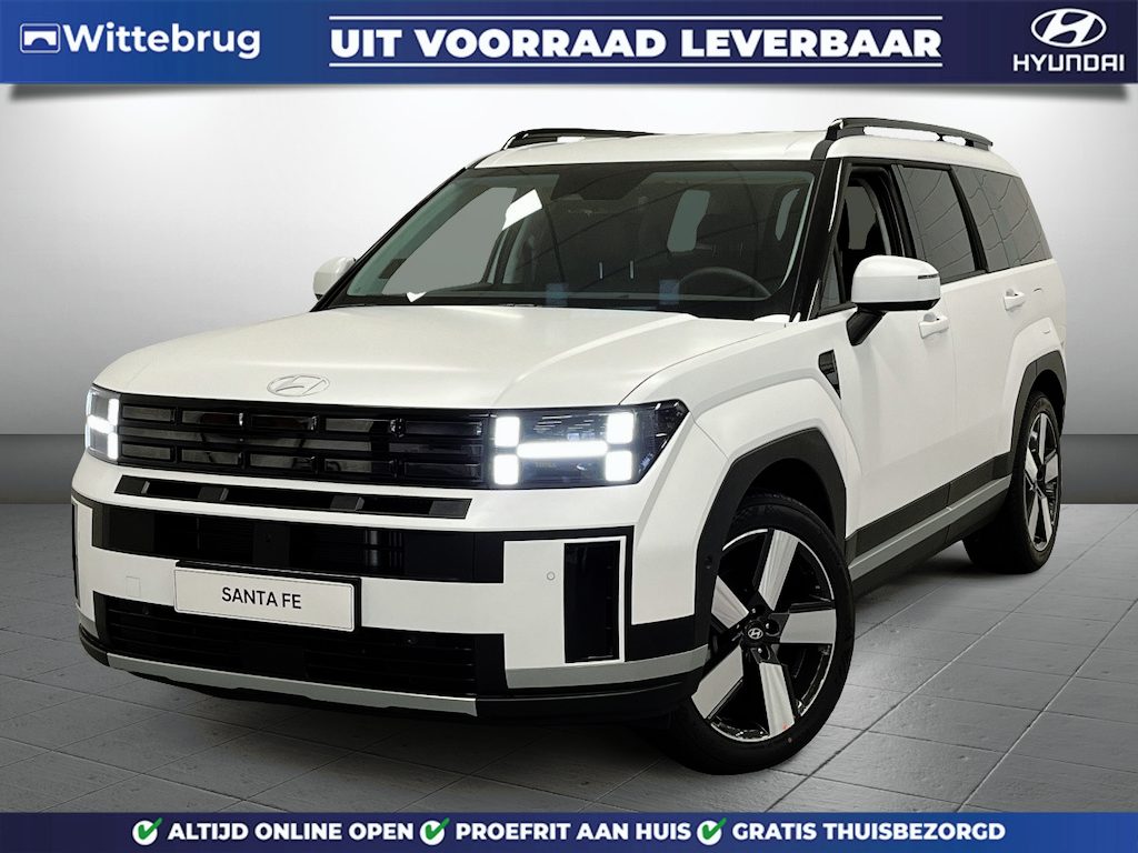 Hyundai Santa Fe 1.6 T-GDI PHEV Premium Pro 4WD 7p Plug-In Hybride Automaat met Lederen bekleding, Navigatie en Elektrische Stoelverstelling Uit voorraad leverbaar!