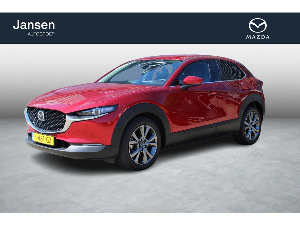 Mazda CX-30 2.0 e-SkyActiv-X 180 M Hybrid Luxury , Automaat, i-Activesense Pack, Leder, Stuur/Stoelverwarming, Bose, Adap.Cruise, 360 Camera, Apple Carplay, Android Auto, LMV 18 Inch, HUD, PDC, LKA, BSM