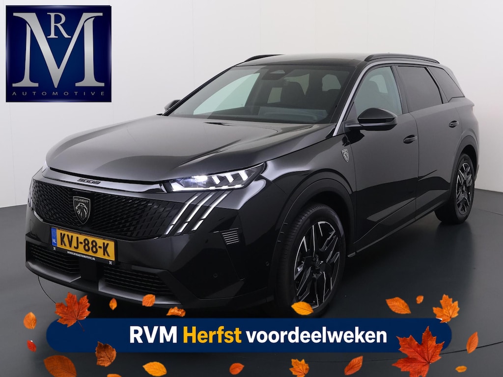 Peugeot 5008 1.2 Hybrid 145 GT 7p VAN:38.900,- VOOR:36.877,- UW HERFSTVOORDEEL:2.023,- ADAPTIVE CRUISE | 360° CAMERA | STOEL- & STUURVERWARMING | MEMORY SEAT MET MASSAGE | DODEHOEKDETECTIE | DRIVE ASSIST | FABRIEKSGARANTIE T/M 07-2027