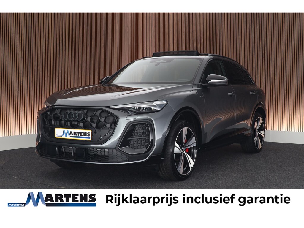 Audi Q5 2.0 TFSI 299pk e-hybrid quattro S edition Trekhaak 360Camera Tech-Pro Leder Memory Stoelverwarming Virtual Cockpit Panoramadak Navigatie S-Line