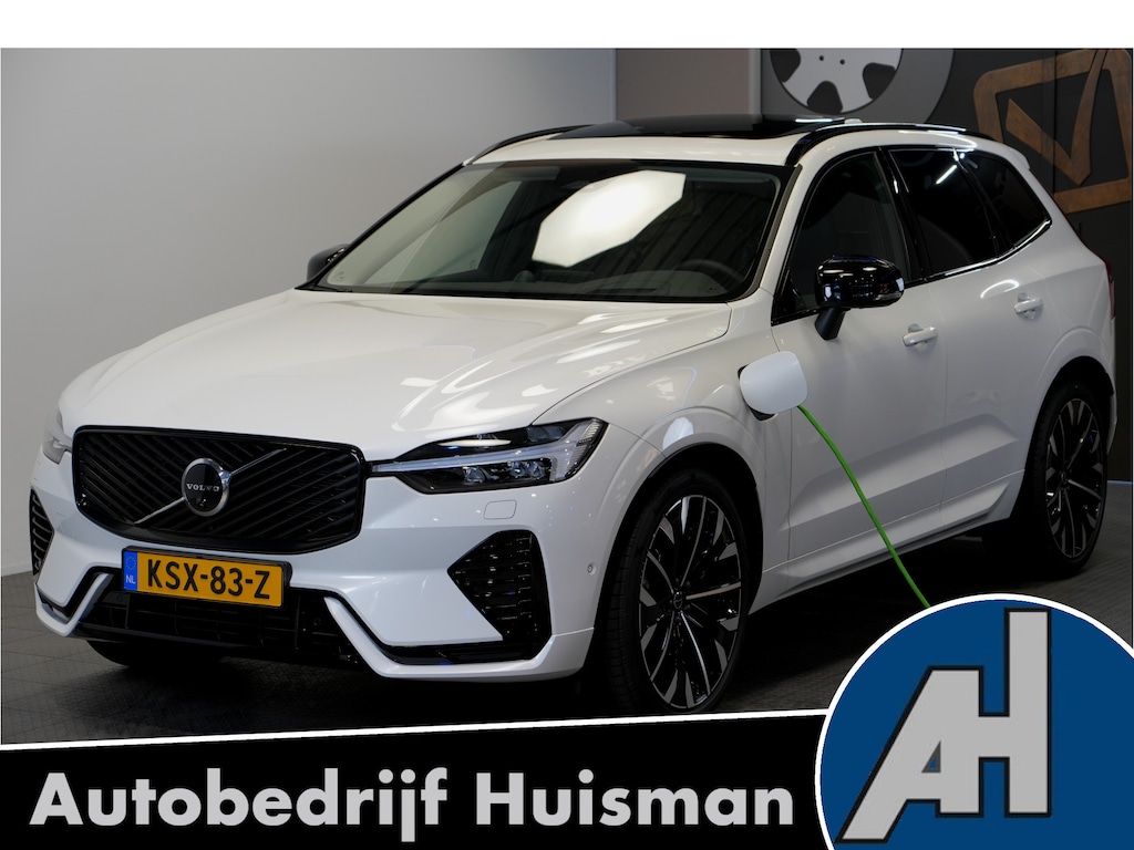 Volvo XC60 2.0 T8 AWD 335kW/456pk Aut8 Recharge Ultra Dark Exec. LUCHTVERING + BOWERS&WILKINS + PANORAMADAK + BLIS + HEAD-UP + PILOT ASSIST + V&A STOEL-&STUURVERWARMING + GOOGLE + STOELVENTILATIE&-MASSAGE + ADAPT.CRUISE + 360 CAMERA + 21" LM-VELGEN!!
