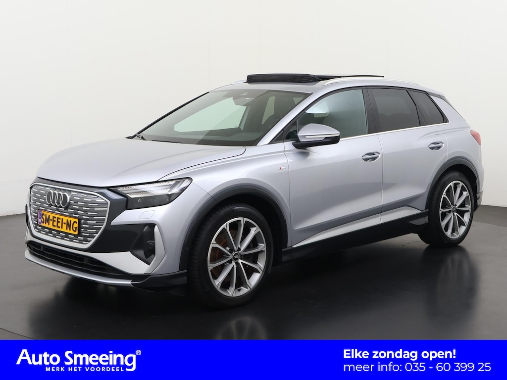 Audi Q4 e-tron 40 S-Line 77 kWh | SOH 95% | Leder | Panoramadak | Zondag Open!