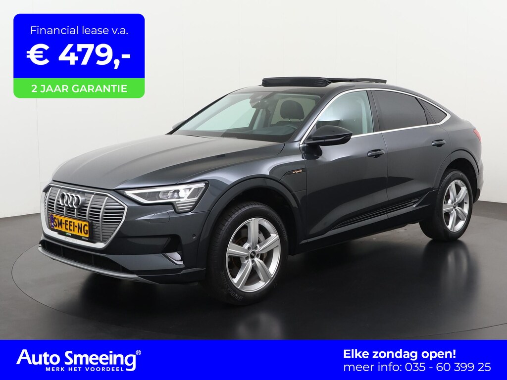Audi e-tron Sportback 55 quattro Advanced Plus 95 kWh | SOH 94% | Valcona Leder | Panoramadak | Head Up | Zondag Open!