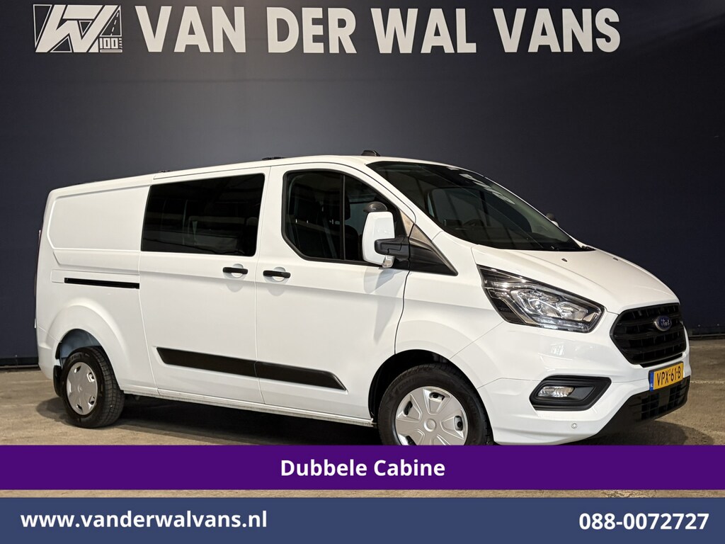 Ford Transit Custom 2.0 TDCI 130pk L2H1 Dubbele Cabine Euro6 Airco | 6-Zits | Apple Carplay | LED | Cruisecontrol 2800kg trekhaak, Stoelverwarming, Verwarmde voorruit, Parkeersensoren