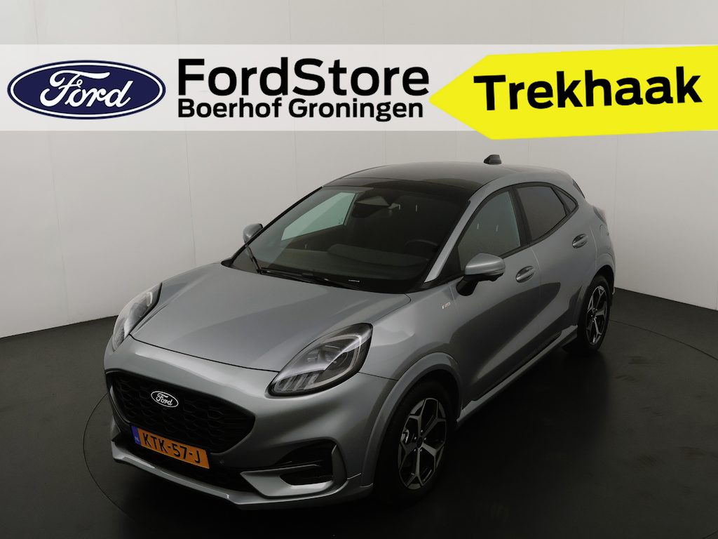 Ford Puma EcoBoost 125 pk Hybrid ST-Line AUTOMAAT | Trekhaak | Winter Pack | Adapt. Cruise | Pano | Full LED | Elektr. achterklep |