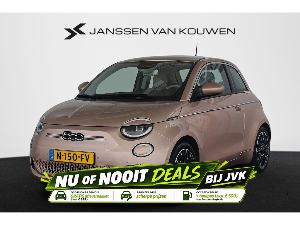Fiat 500 3+1 La Prima 42 kWh Leder Stoelverwarming LED Achteruitrijcamera