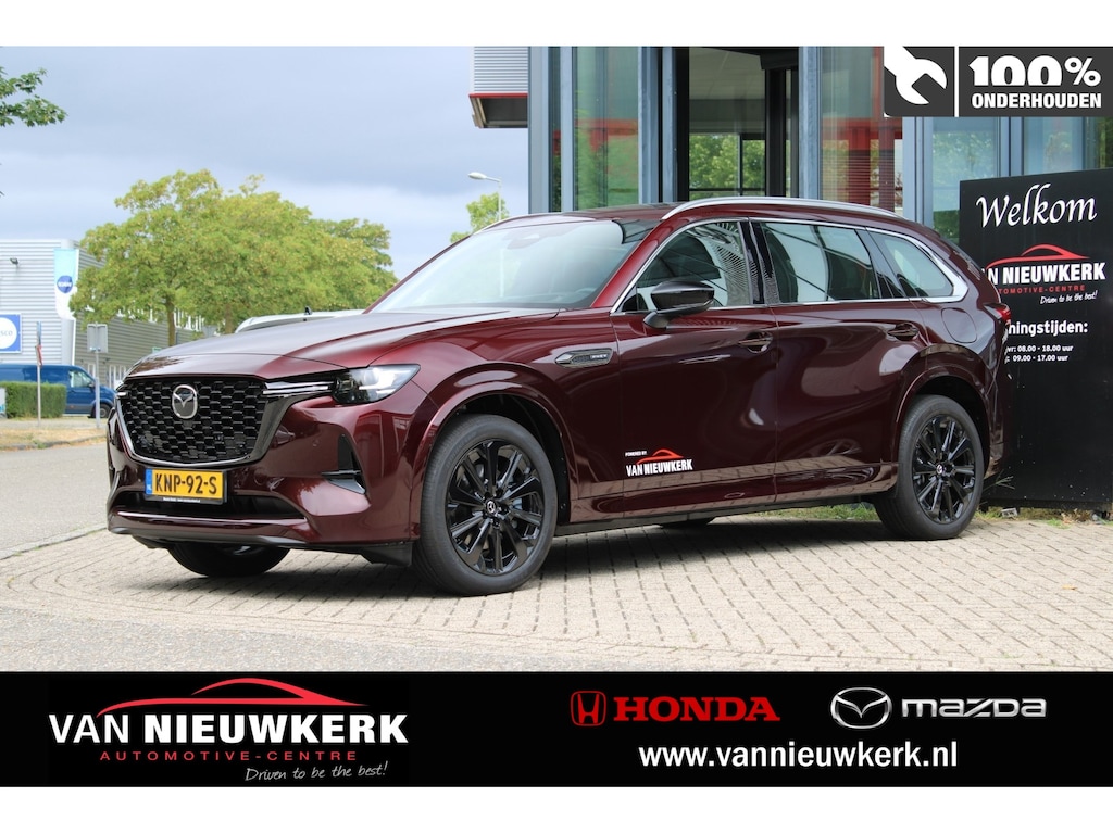 Mazda CX-80 2.5 e-Skyactiv PHEV 327pk AWD 8AT Homura | Keyless | HUD | Pano | Bose | 3e zitrij | 360 Camera | ACC | Stoel & Stuur verwarming | Elek stoelen v & a