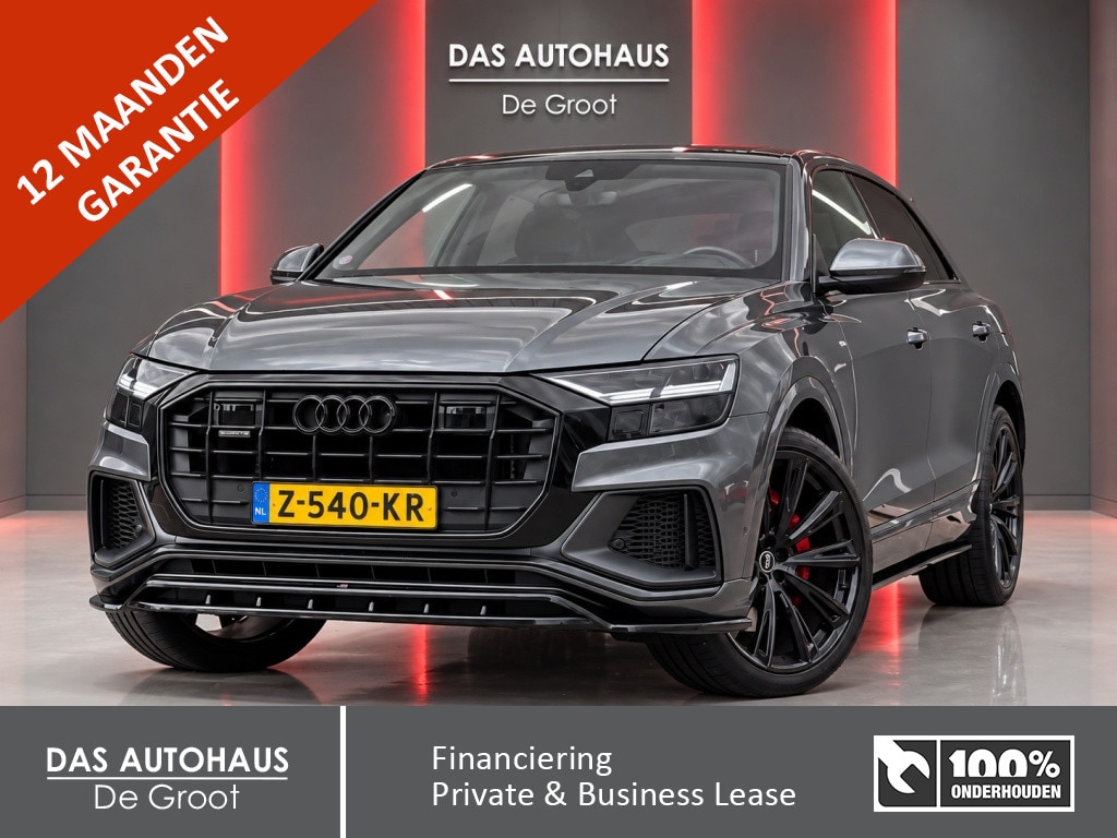 Audi Q8 55 TFSIe Pro Line S 381pk Quattro | B&O | Night vision | SOH 99% | Luchtvering