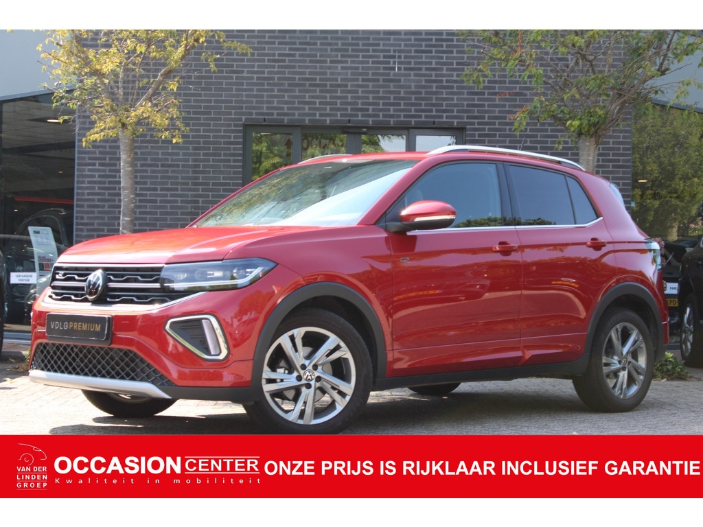 Volkswagen T-Cross 1.0 TSI R-Line DSG Navi/Leer/17"/Cam "RIJKLAARPRIJS"