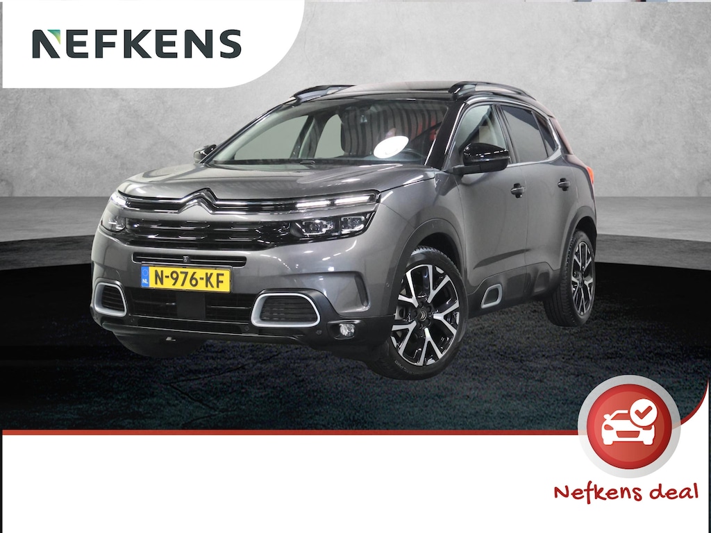 Citroën C5 Aircross 1.2 130PK Business Plus | 1ste eigenaar | LEER | AppleCarPlay/AndroidAuto | Schuifkanteldak | Navigatie | Cruise Control | Keyless | StoelVerwarming | FULL LED | 360'Camera | Isofix | Privacy Glass | Parkeersensoren | Two-Tone |