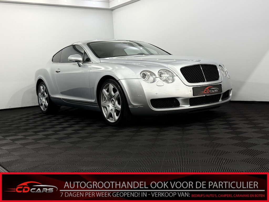 Bentley Continental GT 6.0 W12 Leder, Luchtvering, Navi, Cruise control, Memory stoelen, Stoelverwarming, Keyless start, Bluetooth, 561 PK