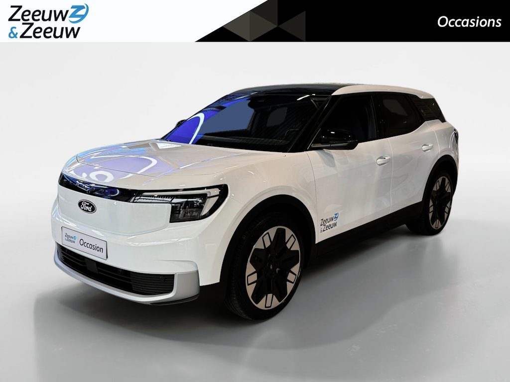 Ford Explorer Cargo Premium Extended Range RWD 77 kWh | Omgebouwd naar 2 persoons CARGO uitvoering | Lederen bekleding | 21" LM velgen | Navigatie | Head-up display | Adaptive cruise control