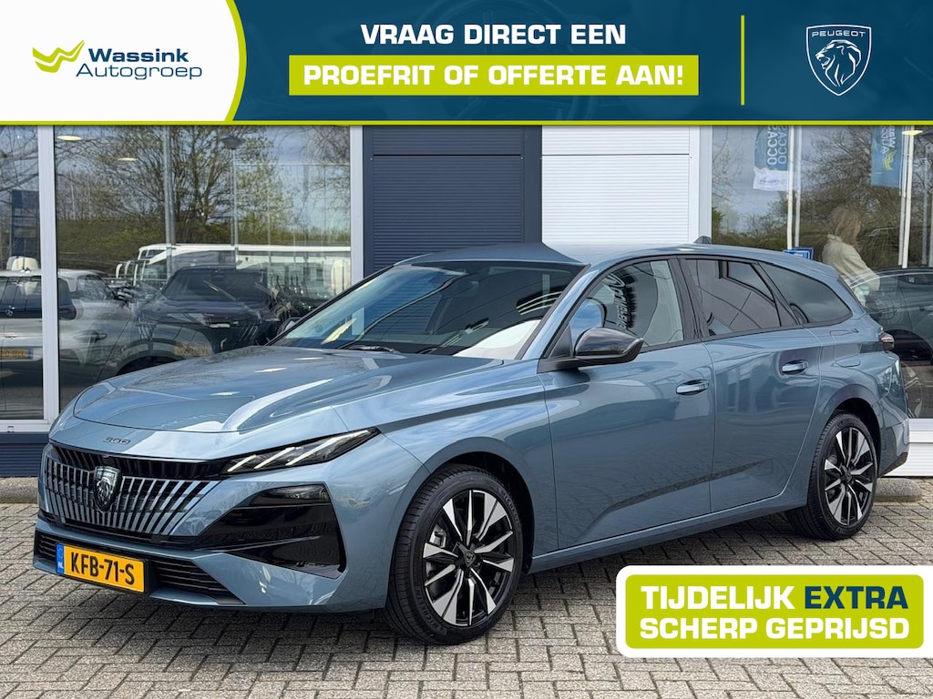 Peugeot 308 Sw Plug-in Hybrid 195pk e-DCS7 Business VOORRAAD VOORDEEL | Navigatie | Camera | Cruise Control | Climate Control | Parkeersensoren |